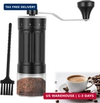 Manual Coffee Grinder With 40 Adjustable Settings, Portable Conical Burr. Fixed Price $15.94.