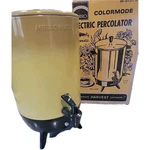 Vintage Mirro Matic Electric Percolator, 30-CUP, M-0131-35 Yellow. Fixed Price $34.97.