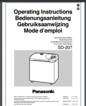 Panasonic SD-207 Bread Maker Machine Instructions Owner Manual (only!) 64 Pages. Fixed Price $16.50.