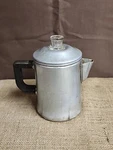 Vintage Premier Aluminum Coffee Pot Percolator Stovetop Camp Quality Cowboy. Fixed Price $24.99.