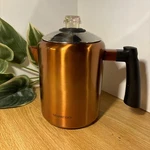 Mixpresso Stainless Steel Stovetop Coffee, Beautiful Copper Color, 5-8 Cup. Fixed Price $28.00.