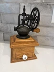 Coffee Mill Grinder Hand Wheel Manual Crank Vintage Cast Iron Wood Drawer Rustic. Fixed Price $35.00.