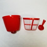 Holstein Housewares Replacement Filter Basket For 5-CUP Red Coffee Maker. Fixed Price $19.99.