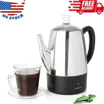 10 Cup Percolator Coffee Pot Electric, Stainless Steel. Fixed Price $78.39.