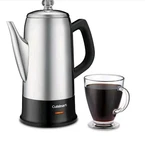 Cuisinart Prc 12 Classic Cup Stainless Steel Percolator Black Nib. Fixed Price $55.00.