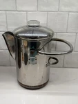 Revere Ware PRE-1968 14 Cup Coffee Pot Percolator Stovetop Copper Clad. Fixed Price $75.00.