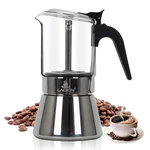 Stovetop Espresso Maker, 6CUP 240ML Classic Moka Pot, Crystal Glass-top Stai.... Fixed Price $39.55.