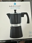 Grosche Milano Stovetop Espresso Maker Moka Pot 6 Cup - 9.3 Oz, Black. Fixed Price $38.00.