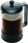 51OZ Brazil French Press Coffee Maker, High-heat Borosilicate Glass, Black Mad. Fixed Price $47.99.