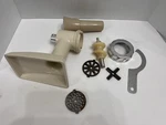 Vintage Oster Regency Kitchen Center Meat Grinder Attachment Parts Tested. Fixed Price $16.99.