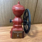Kalita Dial Mill Red Cast Iron Coffee Hand Grinders Kitchen Maker Vintage. Fixed Price $100.00.