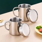 Tea Cup Double Wall Stainless Steel Coffee Mug Shatterproof Travel Tumbler Jug. Fixed Price $13.27.