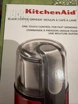 Kitchenaid BCG111ER Blade Coffee Grinder Red 12 Cup One Touch Easy Clean. Fixed Price $24.99.