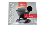 Melitta Coffee Makers Pour-over Brewer Cone, Black Cup #109352 New. Fixed Price $5.59.