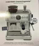 Chefman Crema Supreme Espresso Machine With Conical Burr Grinder Steam Wand. Fixed Price $239.99.