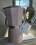 Gnali & Zani Italian Stove Top Coffee Maker Espresso Moka Pot 3 Cup Aluminum Pnk. Fixed Price $36.75.