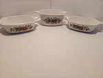 Corningware Spice Of Life Two 1-3/4 P-41-B, One 2-3/4 CUP-43-B Casseroles. Fixed Price $19.50.