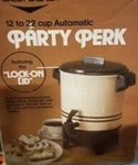 New Vintage West Bend Party Perk Automatic Coffee Maker 58122 Almond 12-22 Cup. Fixed Price $29.50.