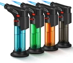 Samniu 4 Pack Torch Lighter, Jet Flame, Butane Gas, Mini Refillable Windproof. Fixed Price $21.30.