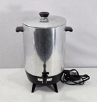 Mirro-matic Cup Electric Coffee Percolator Works M-0130. Fixed Price $24.69.