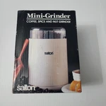 Salton Mini Grinder For Coffee, Spices And Nuts Model GC-5 White 100 New Vtg. Fixed Price $14.99.