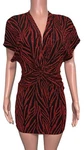 Saylor Metallic Lurex Shimmery Zebra Twist Mini Dress Glam Party Date New Club. Fixed Price $46.00.