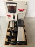 Oxo Brew Conical Burr Coffee Grinder , Silver Adjustable. Fixed Price $54.95.