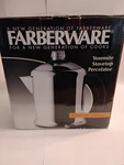 8 Cup Stovetop Percolator Farberware Yosemite Stainless 260326001. Fixed Price $23.76.