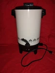 West Bend Party Perk 12-30 Cup Automatic Aluminum Coffee Maker Box. Fixed Price $30.00.
