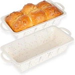 Silicone Bread Loaf Pan With Metal Reinforced Frame, 9.5 X Non-stick. Fixed Price $25.48.