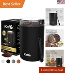 Kaffe One-touch Coffee Grinder Electric W/cleaning Brush 3 Oz Grinde.... Fixed Price $53.12.