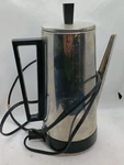 Vintage Presto PK1P Chrome 12 Cup Submersible Coffee Pot Percolator Untested. Fixed Price $14.99.