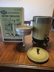 Mirro-matic M-0131-37 Colormode Electric Percolator 30 Cup Avacado Green. Fixed Price $11.99.