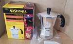 Vasconia Espresso Stovetop Coffee Maker 3-CUP, Open Box. Fixed Price $10.00.