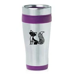 Stainless Steel Insulated 16 Oz Travel Coffee Mug Cup Fancy Fox. Fixed Price $14.99.