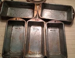 5 Vtg Bake King Metal Loaf Pan Bread Cake Meat #44 13 & Ekco T640 Tin. Fixed Price $39.99.