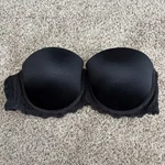 Wonderbra 7644 Black Strapless Push 36C Lace Trim Molded Cups Lingerie #8. Fixed Price $18.00.