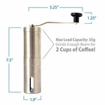 Manual Coffee Grinder Conical Burr Stainless Mill. Fixed Price $13.19.