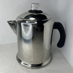 Farberware Stainless Steel Stovetop Percolator Model 59008 4-8 Cup New Open Box. Fixed Price $31.99.