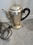 Nice Vintage Mirro-matic Electric Coffee Percolator 142GM 8 Cup Gold Tone Works. Fixed Price $45.00.