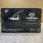 Calphalon Signature Hard-anodized Nonstick 12-INCH Flat-bottom Wok W/cover New. Fixed Price $112.50.