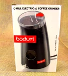 New Bodum C-mill Electrical Black Coffee Grinder No. 5679. Fixed Price $15.00.