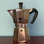 Bialetti Moka Express 6-CUP 270ML Aluminum Stovetop Espresso Maker Silver Black. Fixed Price $30.00.