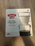 Oxo Brew Single Serve Pour-over Coffee Maker, 12 Ounces, White. Fixed Price $10.00.
