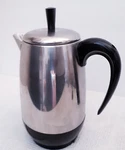 Faberware Silver Electric Automatic Percolator Coffee Teapot With Lid 138B Cup. Fixed Price $35.00.