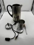 Vtg Farberware Superfast Automatic Percolator Chrome 12 Cup Coffee Pot #142 Usa. Fixed Price $39.99.