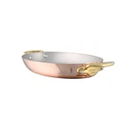 Mauviel M'heritage M'150 Copper Oval Gratin Pan With Brass Handles, 13.8-IN. Fixed Price $450.00.