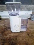 Braun KMM30 Type 3045 White Coffee Bean Burr Grinder Espresso Mill Tested. Fixed Price $35.00.