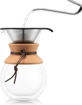 New Bodum Pour Over 4 Cup Coffee Maker Perm Reusable Stainless Mesh Filter 17OZ. Fixed Price $21.99.