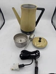 1950 Vtg West Bend Flavo-matic 6-8 Cup Automatic Coffee Percolator Yellow. Fixed Price $34.99.